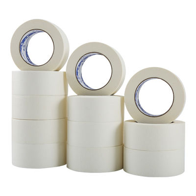 OEM Removable Indoor Wall Crepe Paint Self Adhesive White Natural Rubber Wholesale Masking Tape