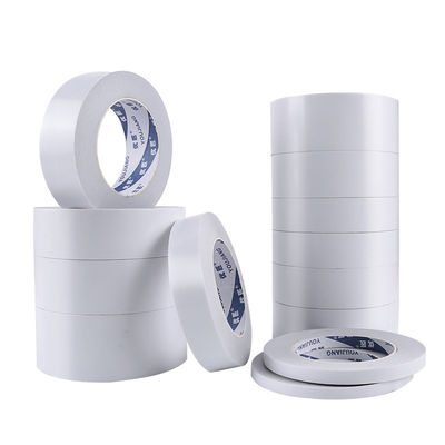 Sensitive Adhesive Tissue Tape Double Sided White Mothproof OEM