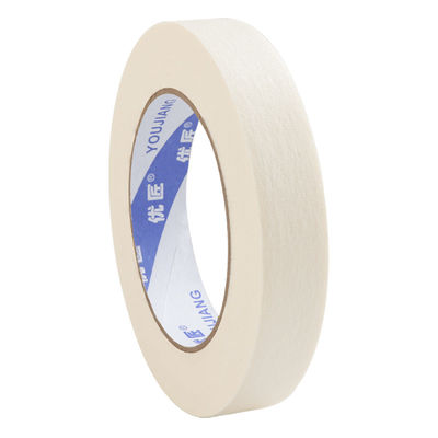 White Indoor Painting Self Adhesive General Purpose Usage Crepe Paper Masking Tape