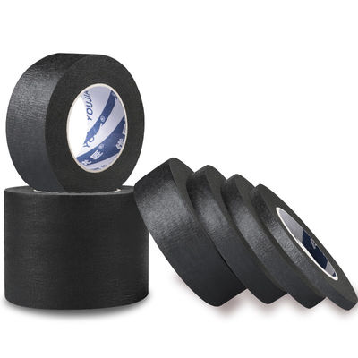 Customized Black Masking Paper Tape For Spray Paint Protection Decoration Writing Painters Tape