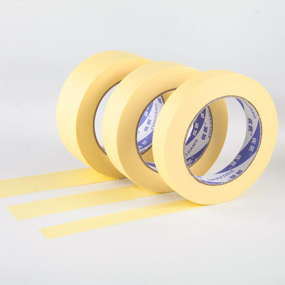 Strong Glue High Quality Decorative Crepe Yellow Masking Paper Tape
