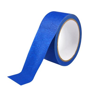 YOUJIANG Anti- Uv14 Days Blue Painter Indoor Paper Masking Tape Jumbo Roll For Painting Writable