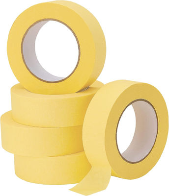 Yellow High Temperature Resistance Crepe Paper Masking Tape 25mm*50m