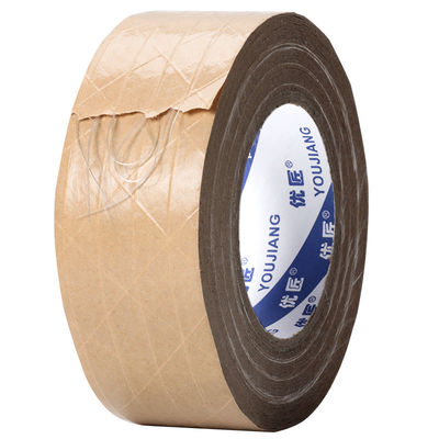 Eco Friendly Single Sided Adhesive Self Adhesive Kraft Tape With Custom Logo Printing