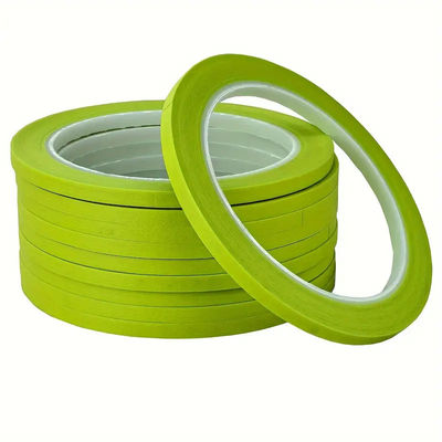 China Self Adhesive Automotive Paper Light Green Masking Tape Jumbo Roll For Painting