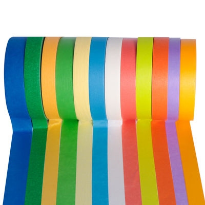 Customizable Color Artist's Masking Tape Roll For Easy Removal Colored Crepe Paper