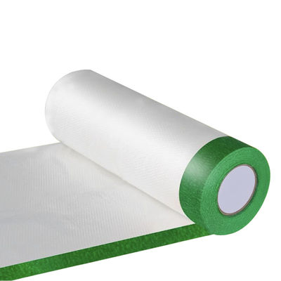 Acrylic Adhesive Pre Taped Waterproof Moisture Proof Masking Film For Decoration
