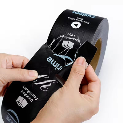 Black Color Printed Water Activated Kraft Tape For Carton Sealing