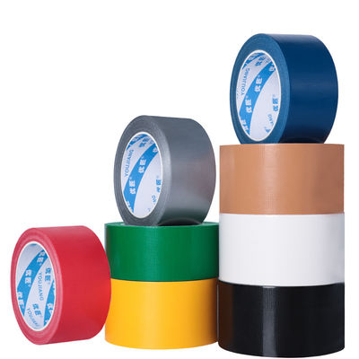 Tear Resistant Cloth Adhesive Tape / Fabric Duct Tape With Durable Synthetic Rubber Adhesive