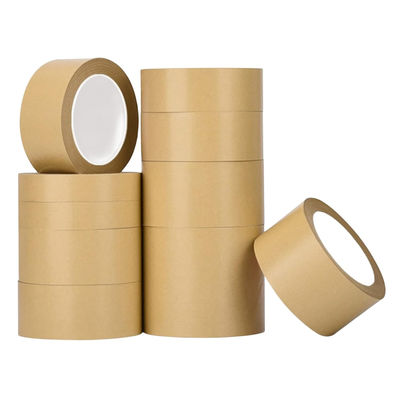 Hot Melt Carton Sealing Gummed Normal Custom Self Adhesive Kraft Paper Shipping Tape