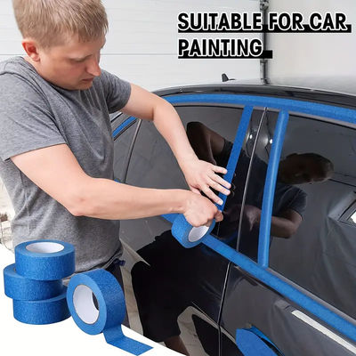 Blue Colored Crepe Paper Masking Adhesive Tape Automotive Masking Tape