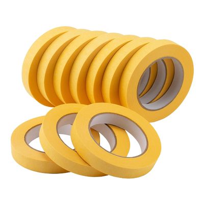 Home Printing Packaging Auxiliary Materials Adhesive Tape Custom Auto Yellow Crepe Paper Masking T
