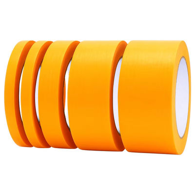 Yellow Painter Tape Anti-UV Adhesive Paper Tape Gold Washi Masking Tape For Painters