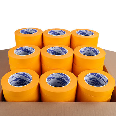 Masking Tape Rubber Adhesive Yellow Car & Wall Painting Die Cutting Washi Paper Masking Tape for Painting