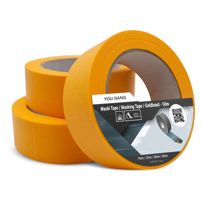 Orange Color Home Decoration Yellow Paper Washi Tape Manufacturer
