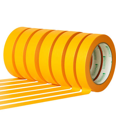 Yellow Washi Paper Tape Performance Masking Tape Painting Jumbo Roll