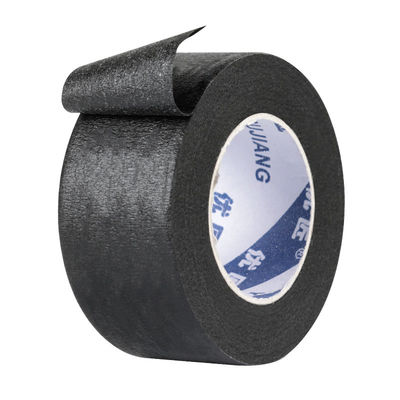 Rubber Black Crepe Paper Adhesive Colorful Masking Tape