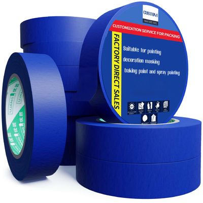 Custom High Temperature Resistance Blue Masking Tape Painting Refinish