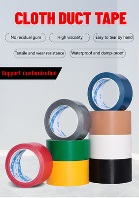 Super Strong Adhesive Cloth Duct Sealing Tape For Carton Packing Binding And Pipe Repairing