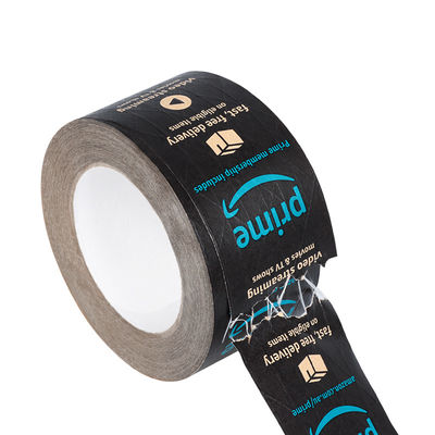 Custom Colored Logo Eco Friendly Water Activate Wet Paper Tape Adhesive Paper&film Kraft Paper Parcel Tape with Logo