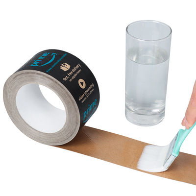 High Adhesion Carton Sealing Printing Logo Colored Self Adhesive Kraft Paper Tape