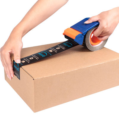 Customized Logo Gummed Fiber Reinforced Brown Kraft Paper Tape Jumbo Roll