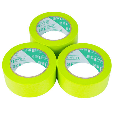 Green Masking Tape Uv Resistance 30 Days High Temperature 120 Degrees Washi Paper Painter Tape For Car Automotive Painting