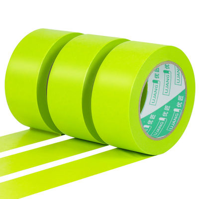 Single-Sided 120 Degrees High-Temperature Automotive Washi Masking Tape 30mm Wide Green Paper Tape for Automotive Use